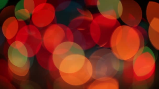 Luzes de Natal. Desfoque Bokeh — Vídeo de Stock