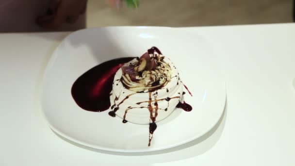 Dessert sucré de meringue — Video