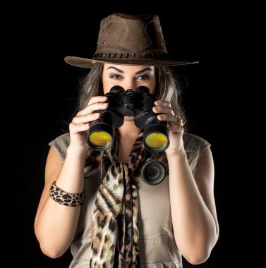 Safari maceracı kadın