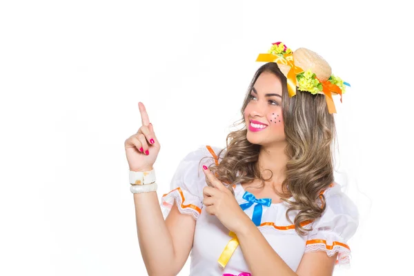 Menina para o festival de junho — Fotografia de Stock