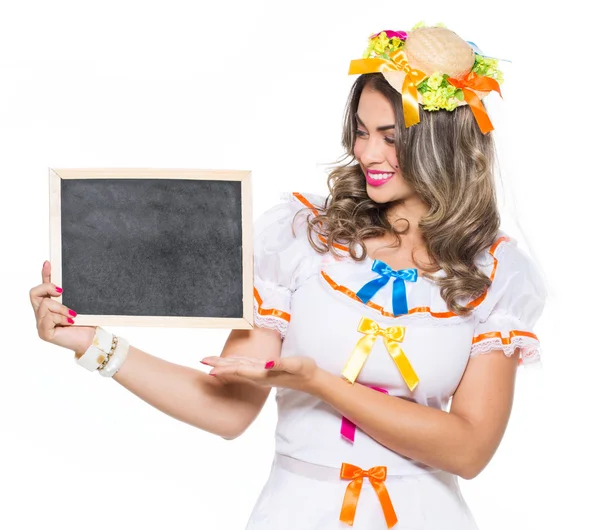 Menina para o festival de junho — Fotografia de Stock