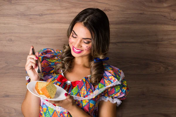 Menina para o festival de junho — Fotografia de Stock