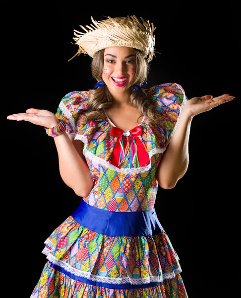 Menina para o festival de junho — Fotografia de Stock