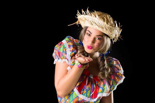 Menina para o festival de junho — Fotografia de Stock