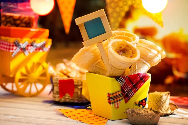 Doces para a Festa Brasileira da Junina — Fotografia de Stock