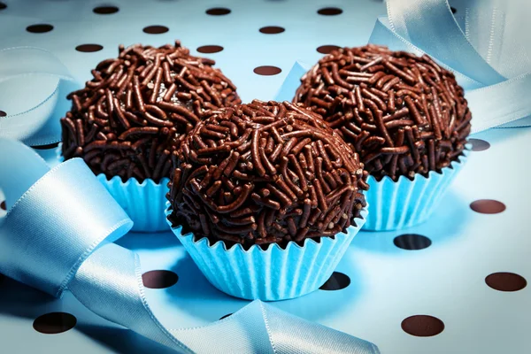 Brazilian sweet Brigadeiro — Stock Photo, Image