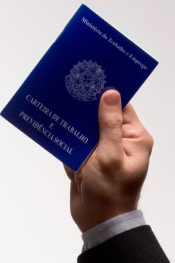 Belge için istihdam tutan el