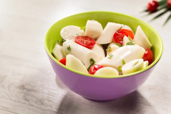 Herzen aus Palmsalat — Stockfoto