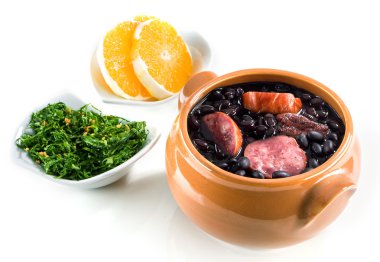 Tipik Brezilya çanak feijoada