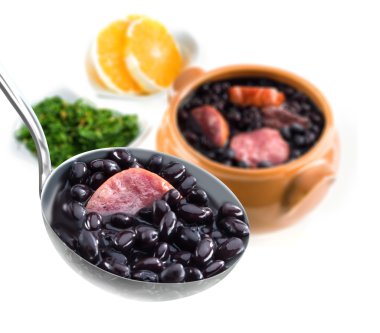 Typical brazilian dish feijoada clipart