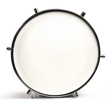 Bass drum on white clipart