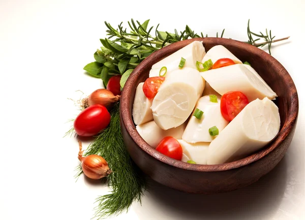 Ingrediënt voor Palm salade — Stockfoto