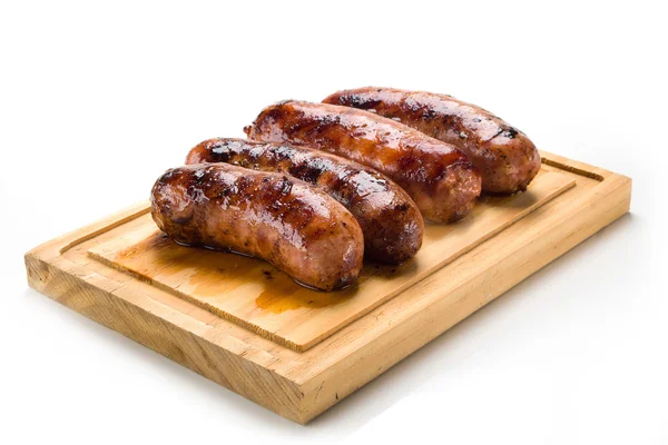 Wurst auf dem Grill gebraten. — Stockfoto