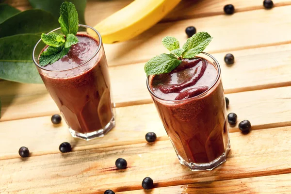 Zumo de Acai, batido de frutas súper — Foto de Stock