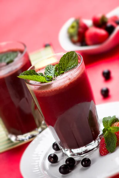 Zumo de Acai, batido de frutas súper — Foto de Stock