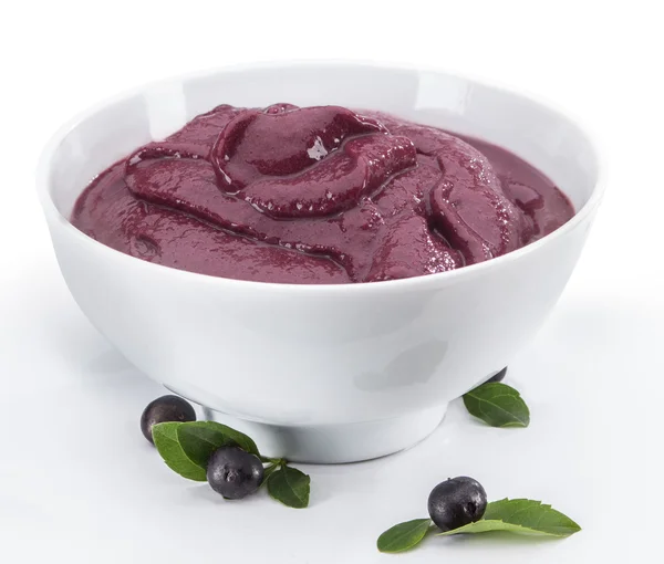 Postre brasileño Acai en tazón — Foto de Stock