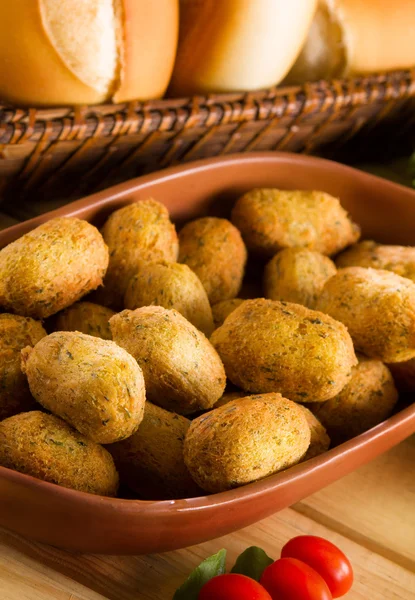 Stekte kroketter som stenges – stockfoto