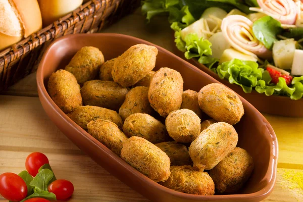 Fried croquettes close up — Stock Photo, Image