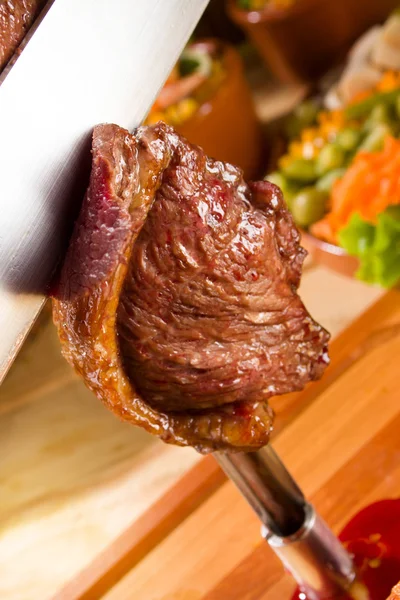 Churrasco brasileiro Picanha — Fotografia de Stock