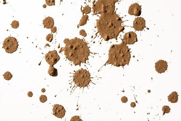 Splash of clay on  white — Stock Photo, Image