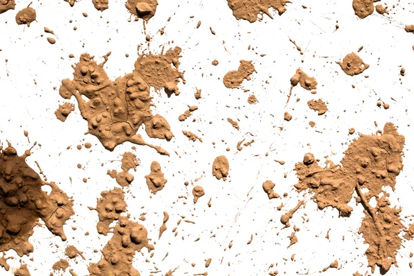 Splash of clay on white — Stock Photo, Image