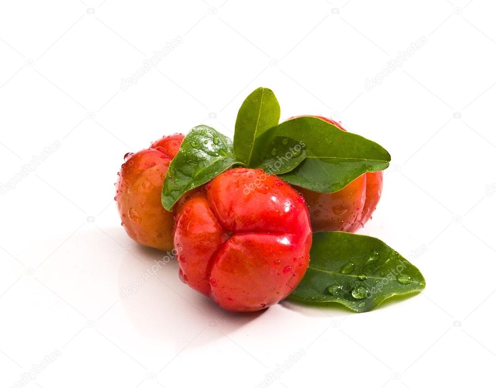 Acerola small cherry fruit