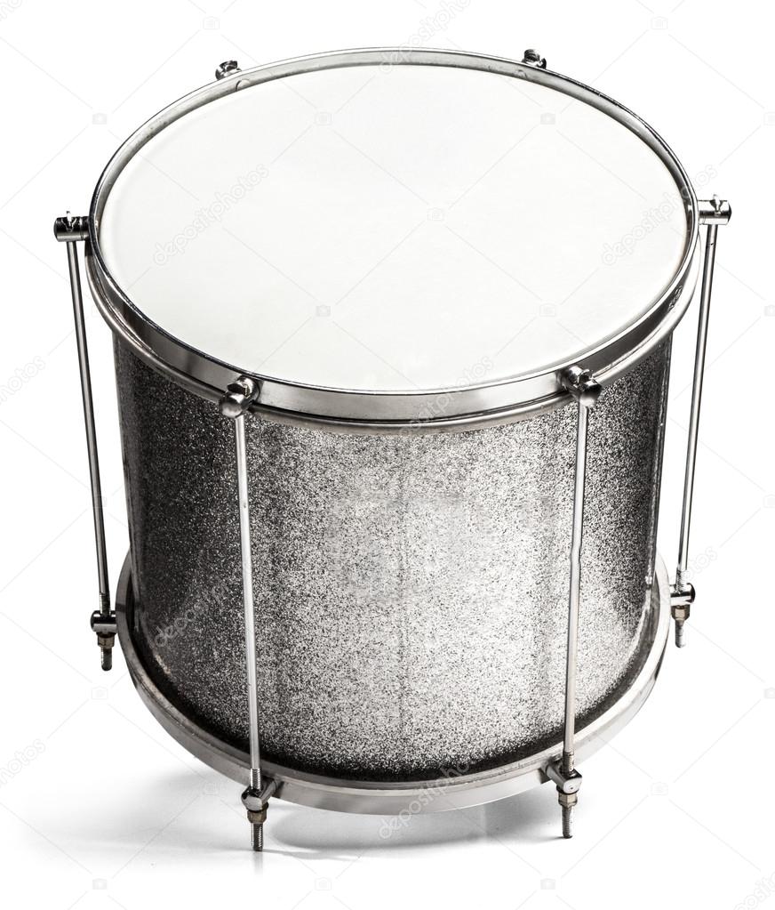 Bass drum on white