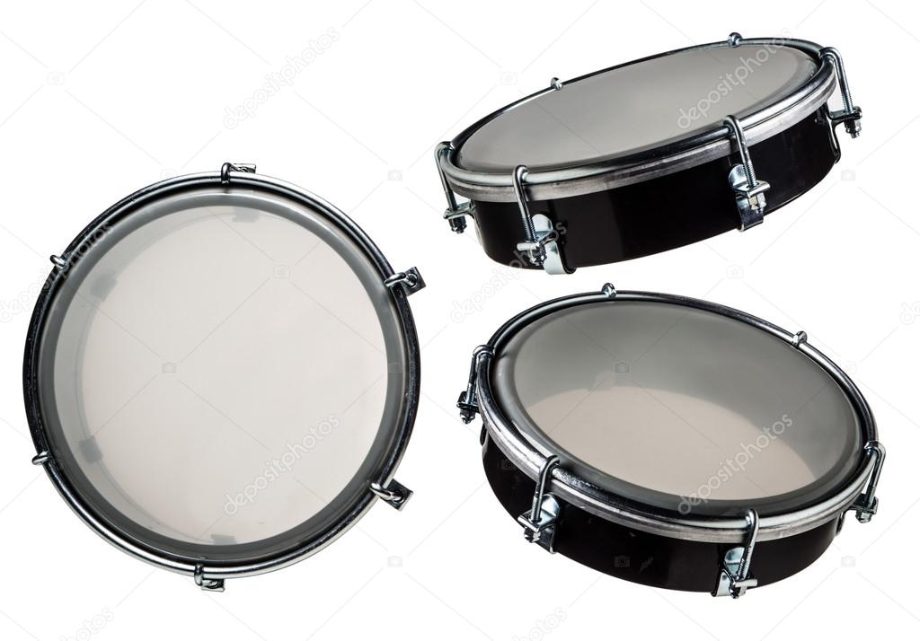 A tom-tom drum on white