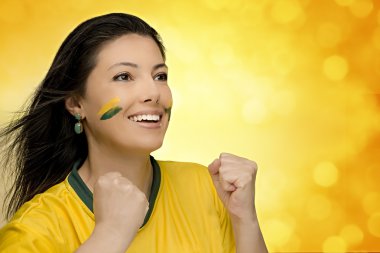 Brezilyalı Bayan futbol fan