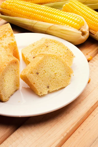 Torta tradicional brasileña Fuba — Foto de Stock