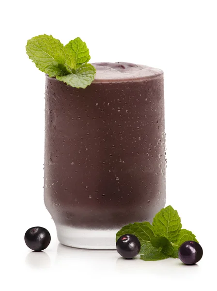 Suco de Açaí em branco — Fotografia de Stock