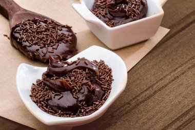 Brigadier Brazilian chocolate bonbons clipart
