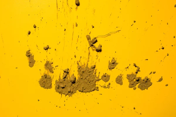 Splash de barro em laranja — Fotografia de Stock