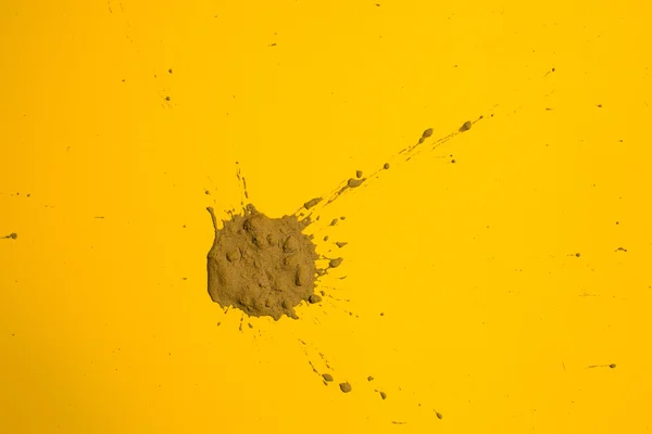 Розщеплення глини на апельсині — стокове фото