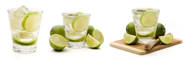 Mojito drinks with lime — Stock Photo, Image