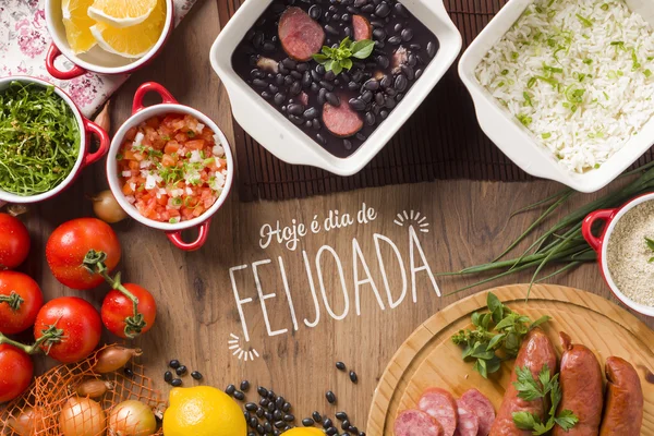 Feijoada preparate tradiționale — Fotografie, imagine de stoc