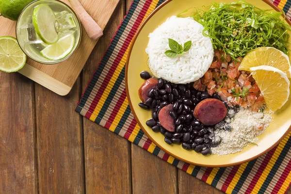 Feijoada prato tradicional — Fotografia de Stock