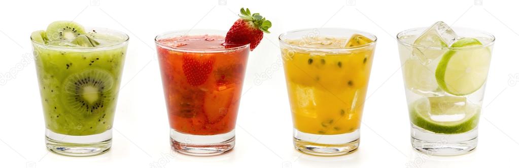 Mojito drinks with fruits