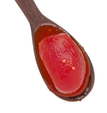 Soyulmuş domates, madde.