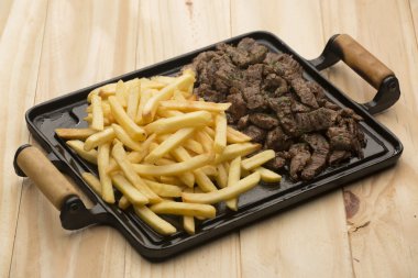 Picanha, kavrulmuş patates