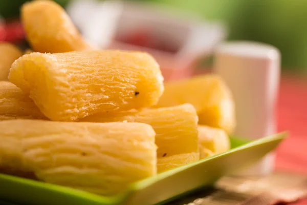 Deep fried cassava root. — Stock Photo, Image