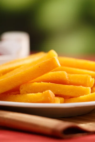 Fried polenta  brazilian cuisine — Stock Photo, Image