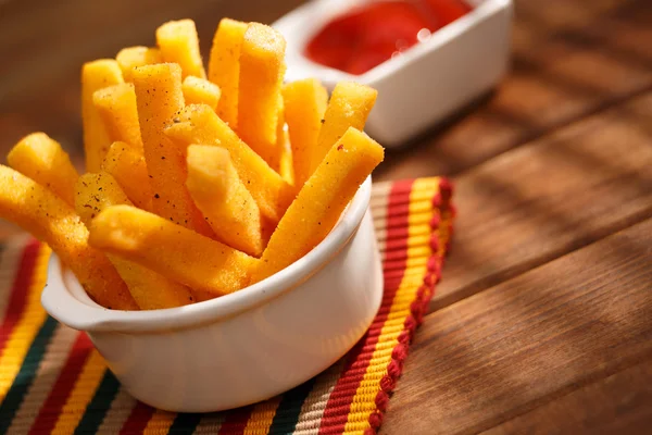 Polenta fritas, plato brasileño — Foto de Stock