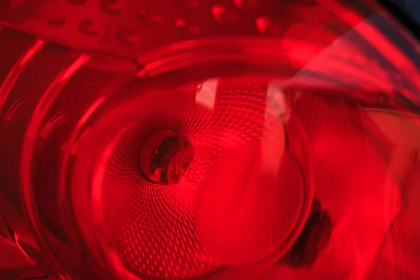 Headlights of car, red — Stock Photo, Image