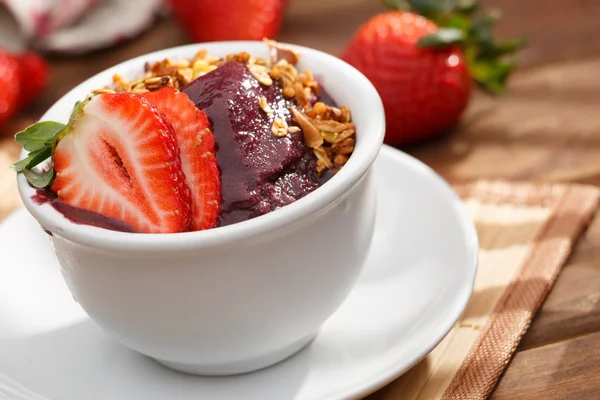 Välsmakande frukt dessert — Stockfoto