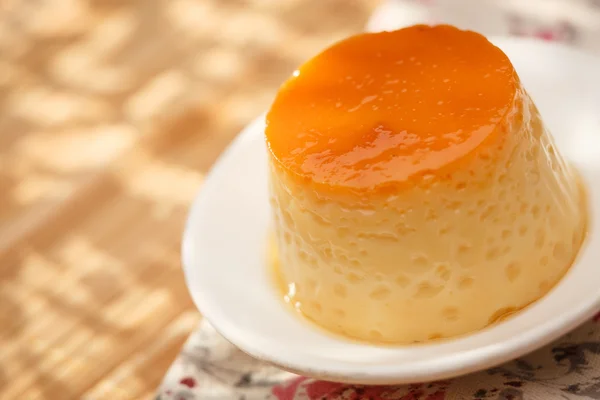 Pudding, köstliches Dessert — Stockfoto