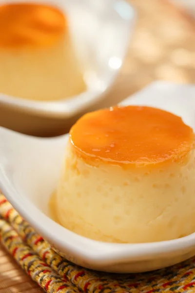 Pudding, köstliches Dessert — Stockfoto