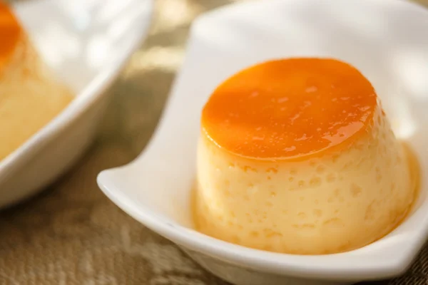 Pudding, köstliches Dessert — Stockfoto