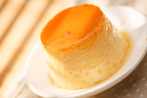 Pudding, köstliches Dessert — Stockfoto