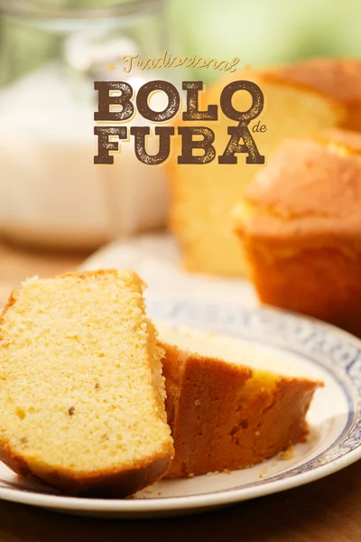Traditioneller brasilianischer Fuba-Kuchen — Stockfoto